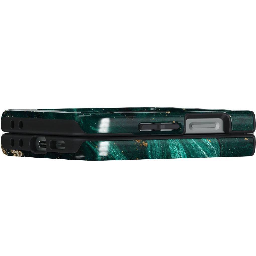 Handyhülle für Galaxy Z Flip7 FE / Z Flip6, Burga Emerald Pool Tough, Mehrfarbig Marine