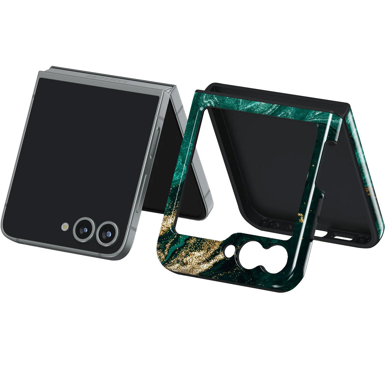 Handyhülle für Galaxy Z Flip7 FE / Z Flip6, Burga Emerald Pool Tough, Mehrfarbig Marine