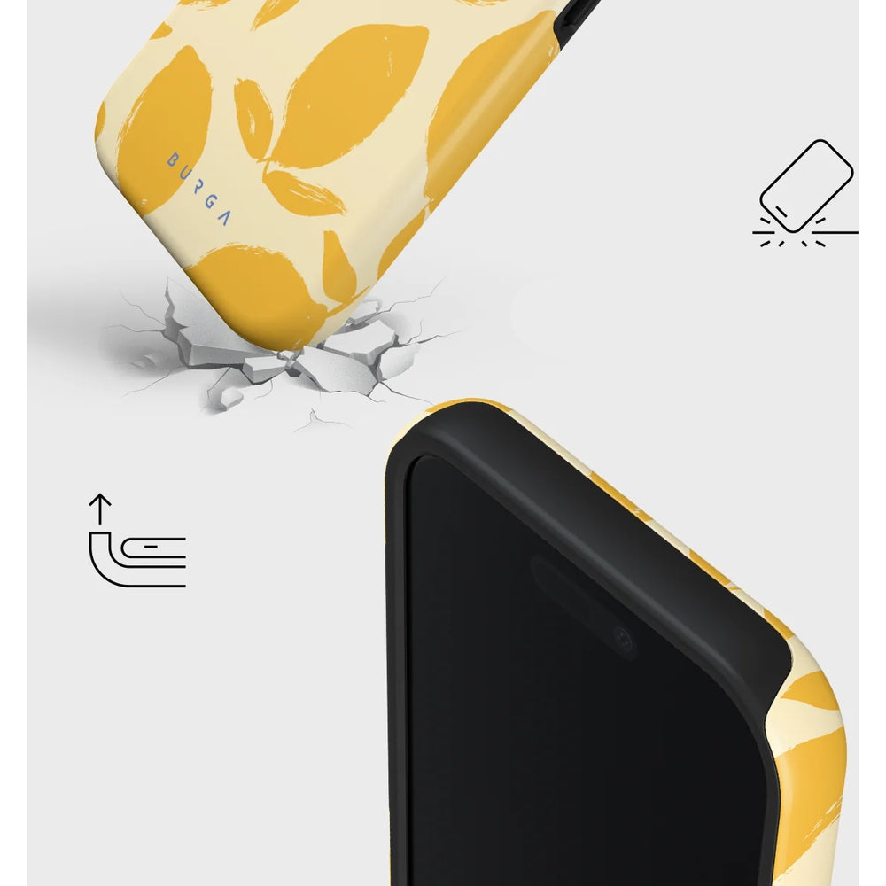 Handyhülle für iPhone 17, Burga Lemon Tart Tough Magnetic, Gelb mit Zitronenmuster