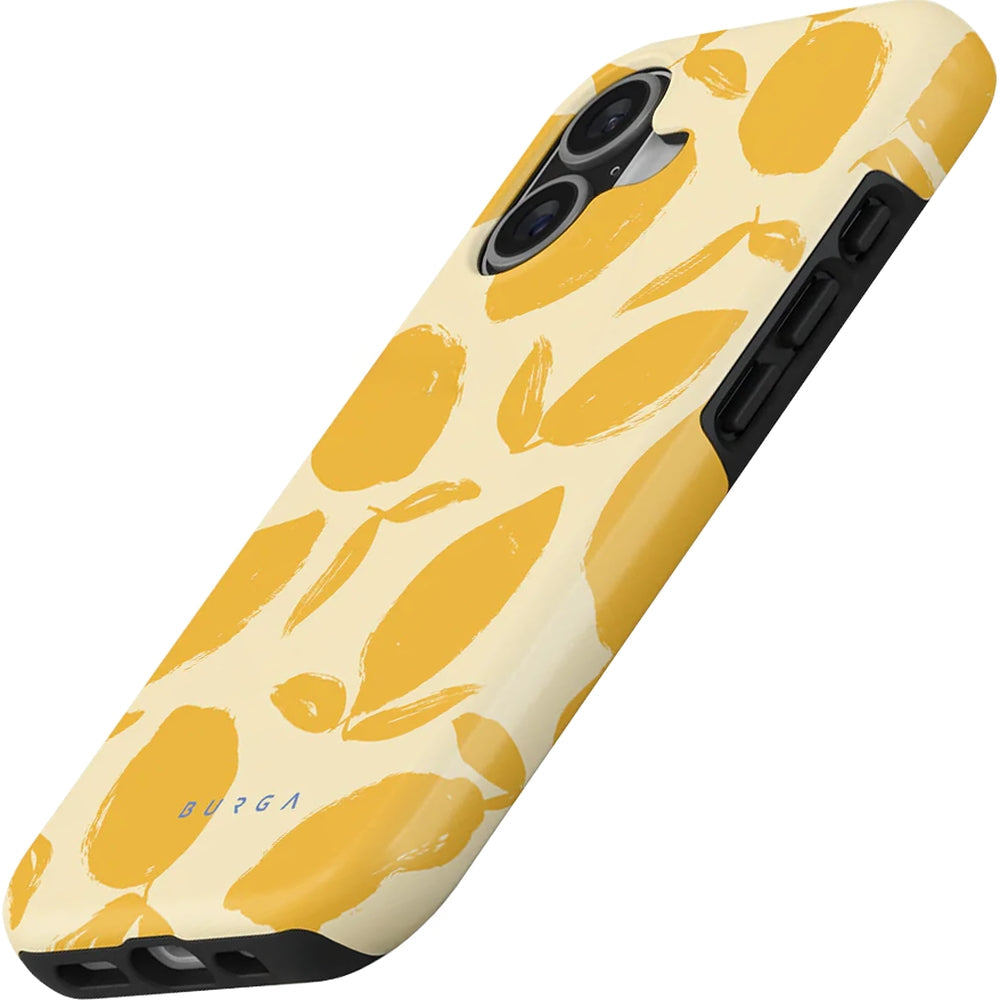 Handyhülle für iPhone 17, Burga Lemon Tart Tough Magnetic, Gelb mit Zitronenmuster