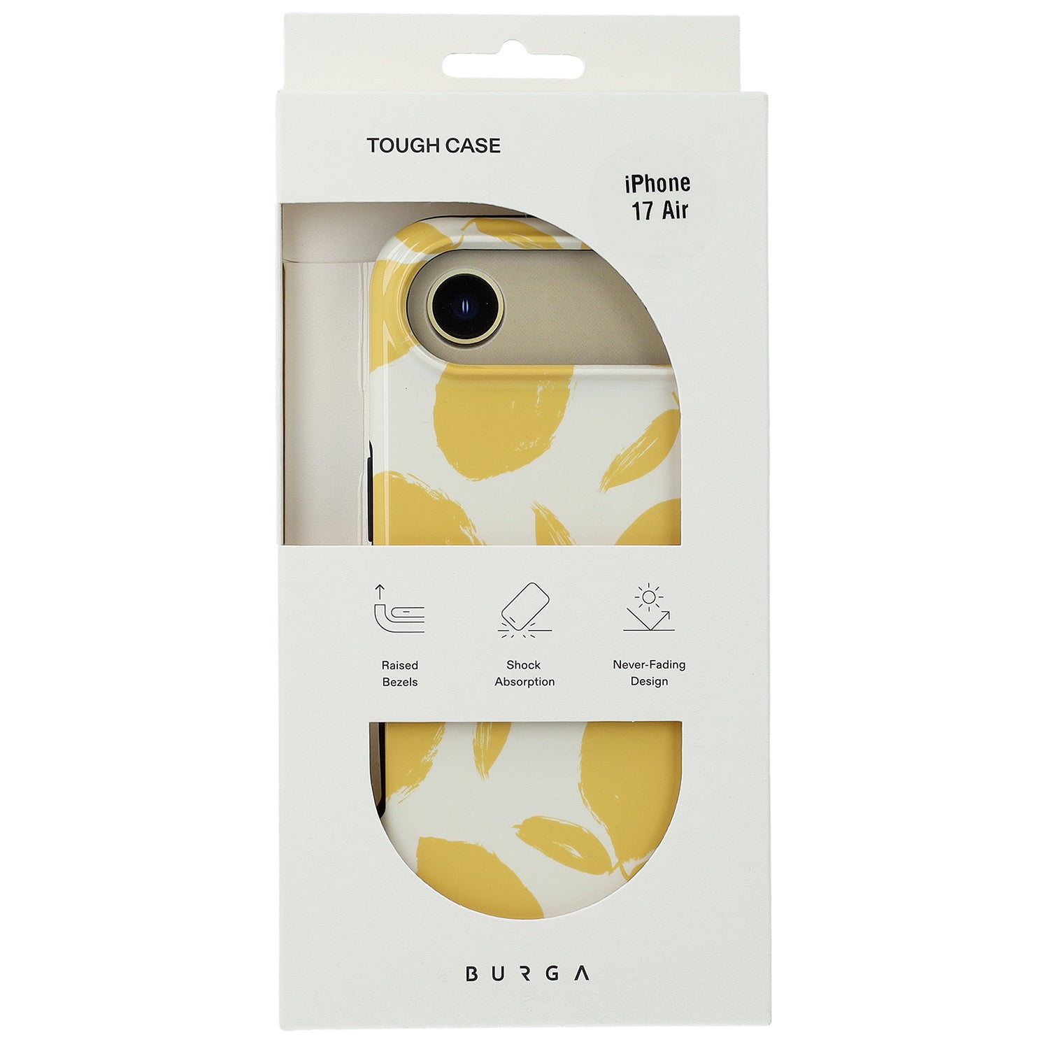 Handyhülle für iPhone Air, Burga Lemon Tart Tough Magnetic, Gelb mit Zitronenmuster