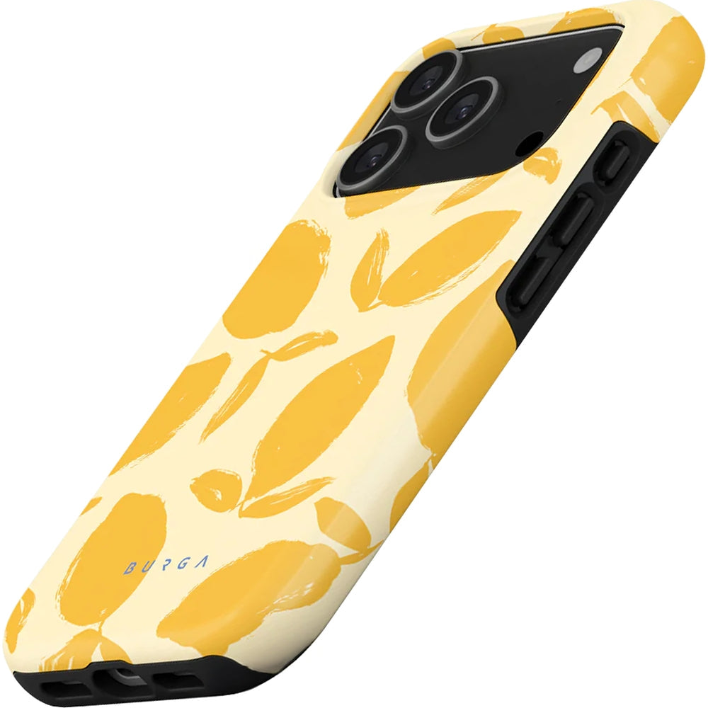 Handyhülle für iPhone Air, Burga Lemon Tart Tough Magnetic, Gelb mit Zitronenmuster