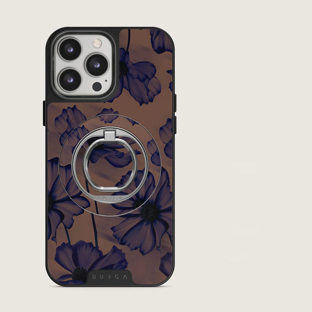 Finger-Magnet-Halterung / Ständer, Burga Velvet Night,  Braun und marineblau