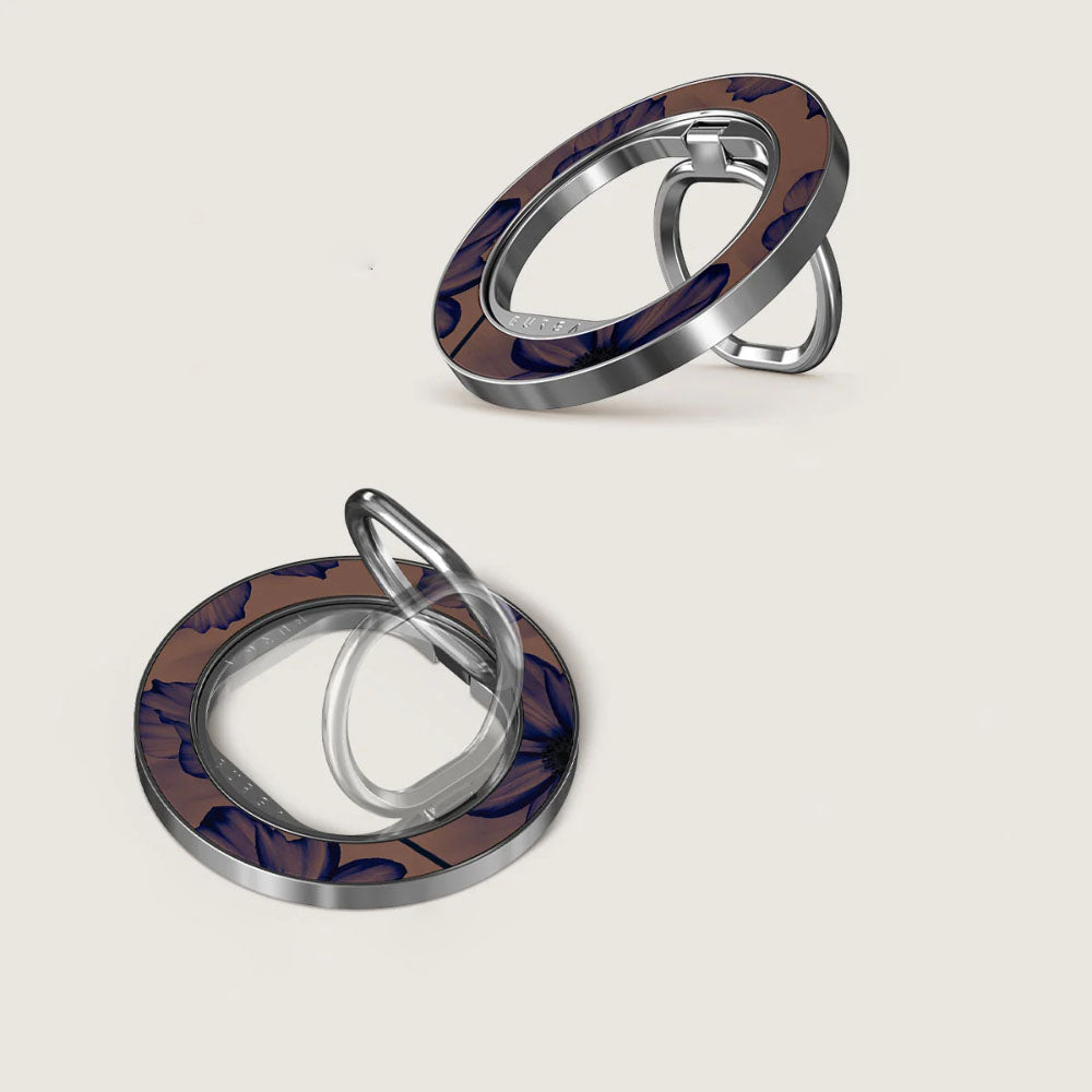 Finger-Magnet-Halterung / Ständer, Burga Velvet Night,  Braun und marineblau