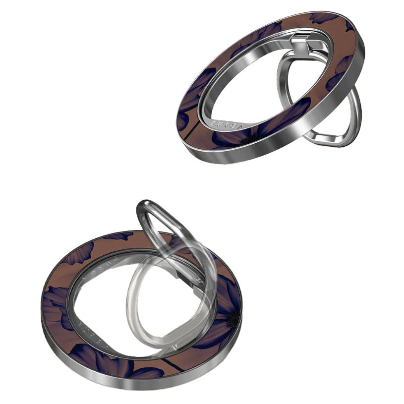 Finger-Magnet-Halterung / Ständer, Burga Velvet Night,  Braun und marineblau