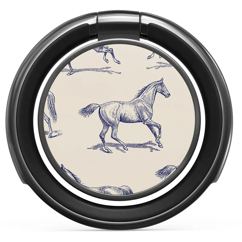 Finger-Magnet-Halterung / Ständer, Burga Derby Race, Beige mit Blau