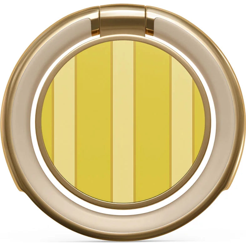 Haltering für Smartphone, Burga Printable Ring Holder, mit 360° Rotation und Standfunktion, Sunbreak, Golden-Gelb