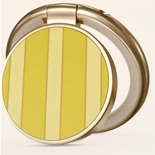 Haltering für Smartphone, Burga Printable Ring Holder, mit 360° Rotation und Standfunktion, Sunbreak, Golden-Gelb