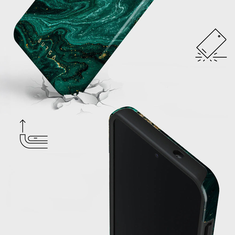 Handyhülle für Galaxy S25, Burga Emerald Pool Tough, Mehrfarbig marine