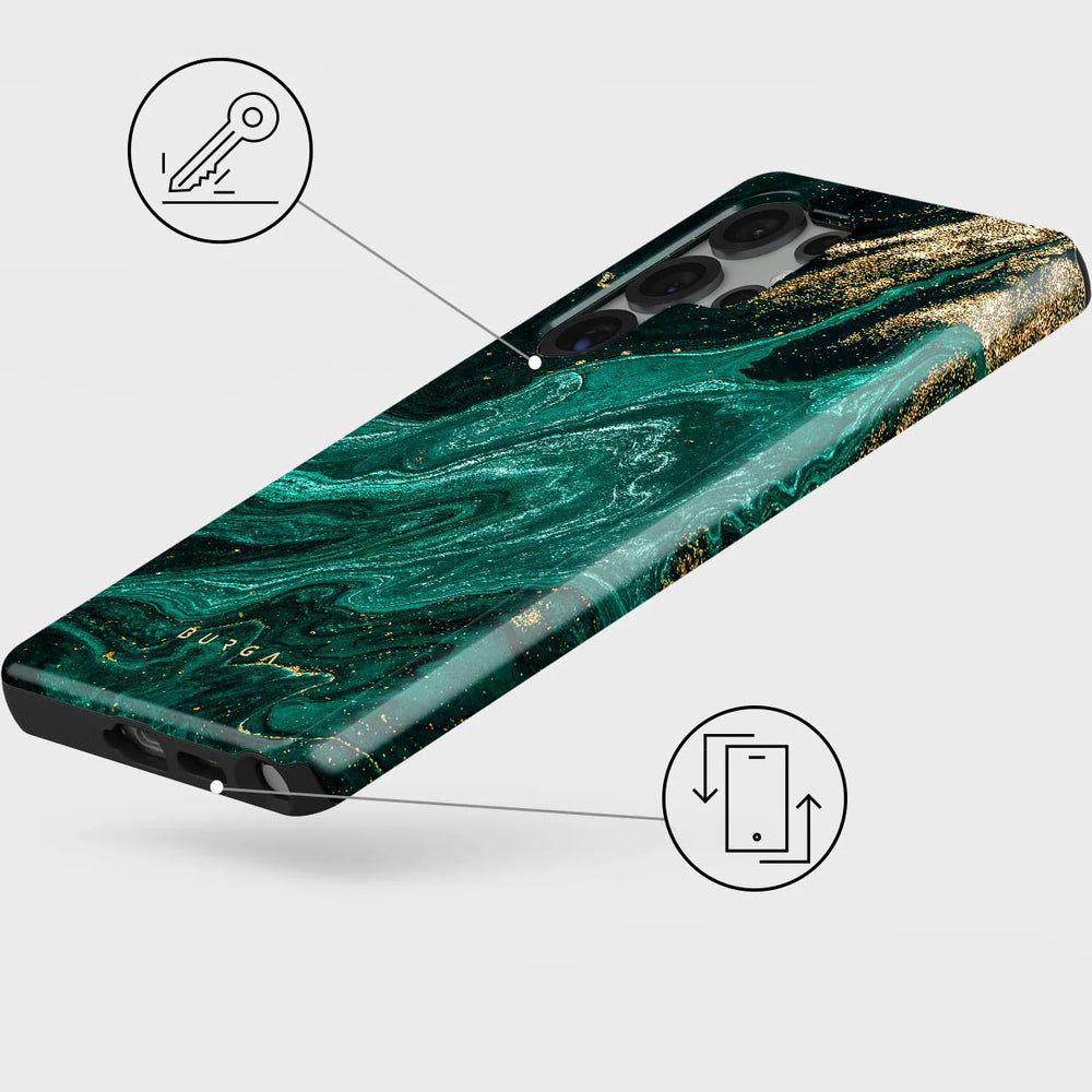 Handyhülle für Galaxy S25 Ultra, Burga Emerald Pool Tough, Mehrfarbig marine