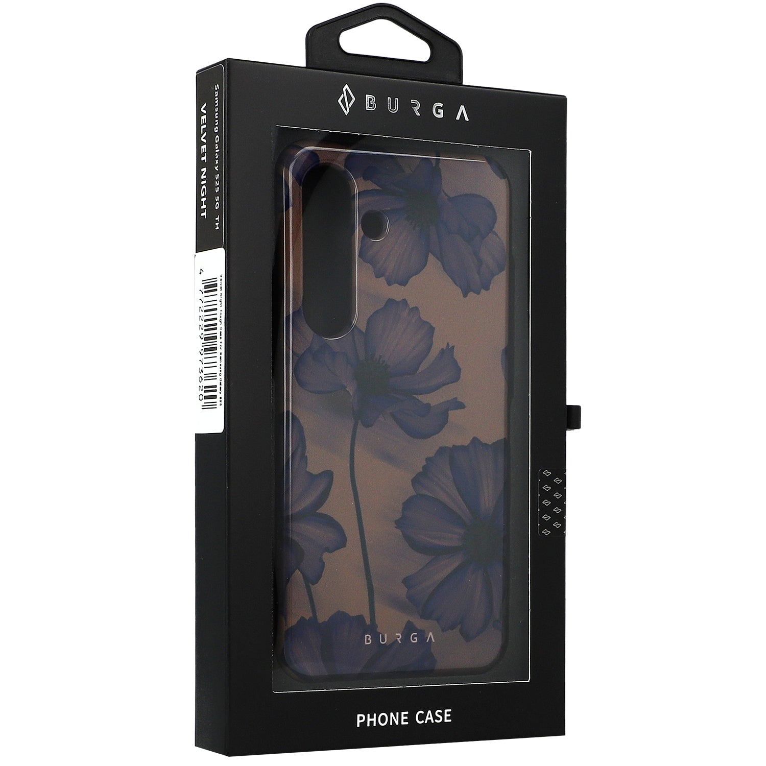 Handyhülle für Galaxy S25, Burga Velvet Night Tough, Braun und marineblau