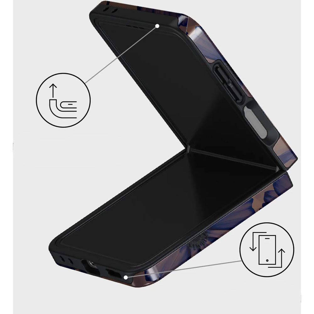 Handyhülle für Galaxy Z Flip7, Burga Tough, Velvet Night