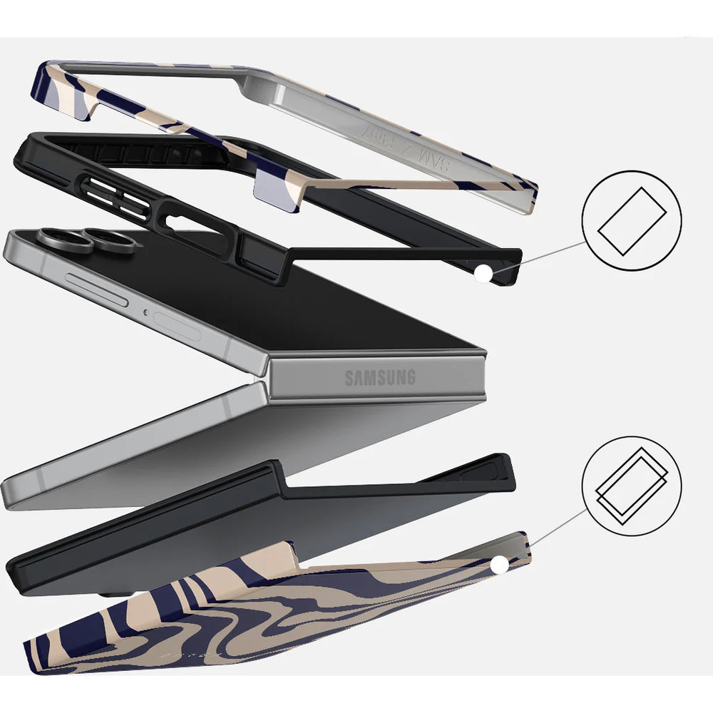 Handyhülle für Galaxy Z Flip7, Burga Tough, Vigilant