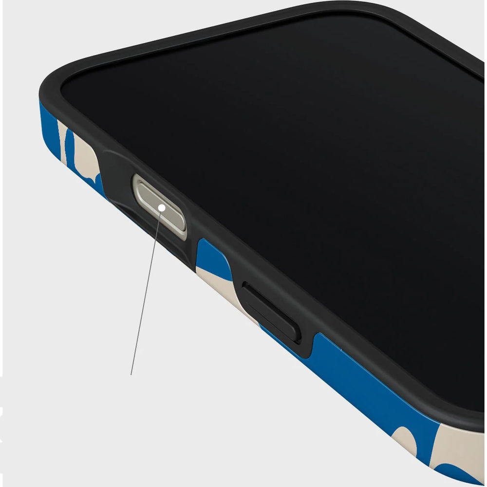 Handyhülle für iPhone 16 Pro Max, Burga Mirage Tough, Beige und Blau