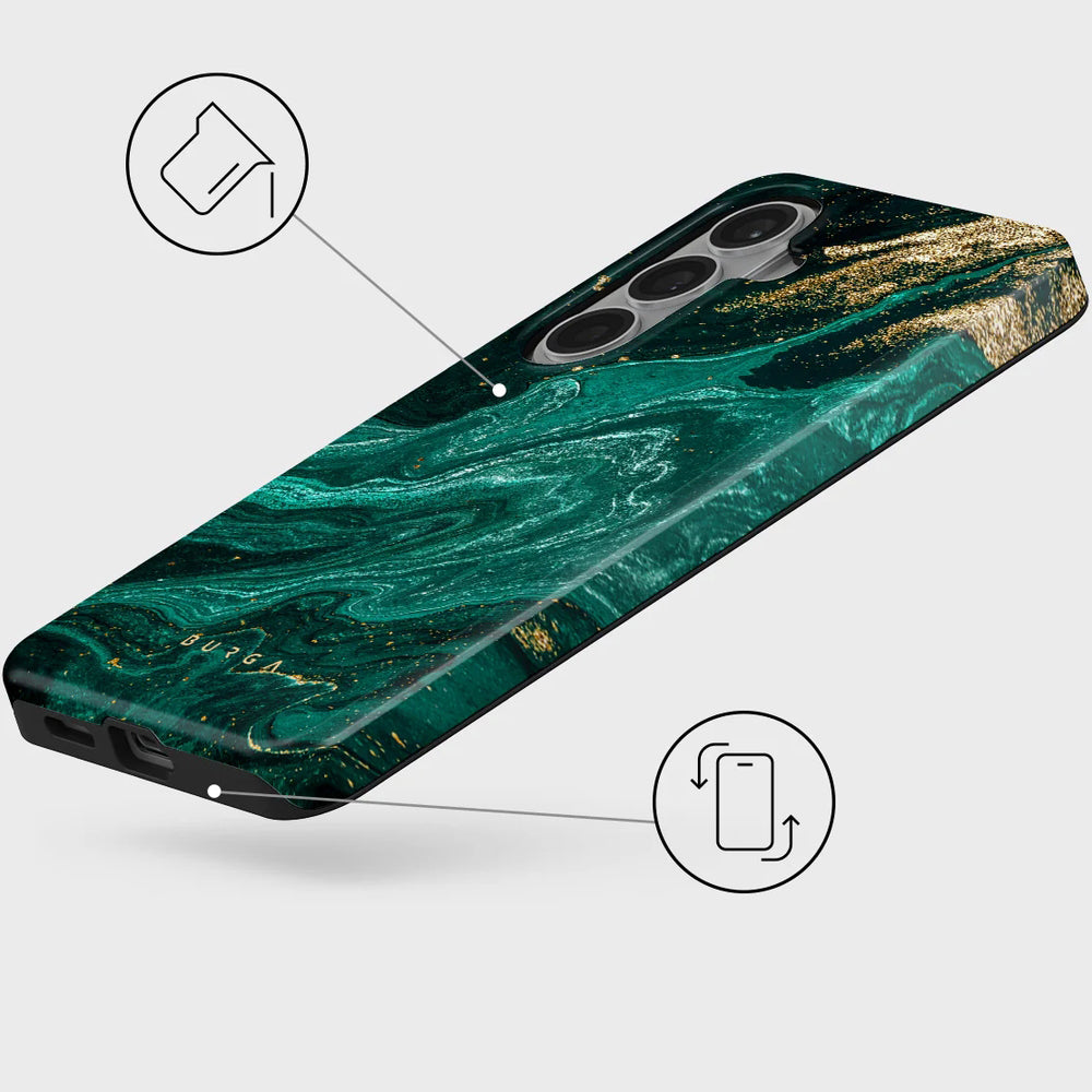 Handyhülle für Galaxy S26, Burga Tough Magnetic, Emerald Pool