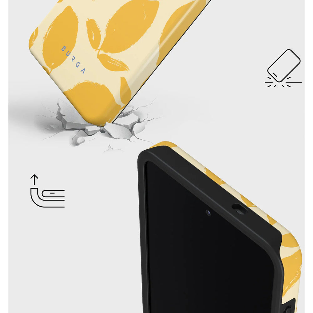 Handyhülle für Galaxy S26 Plus, Burga Tough Magnetic, Lemon Tart