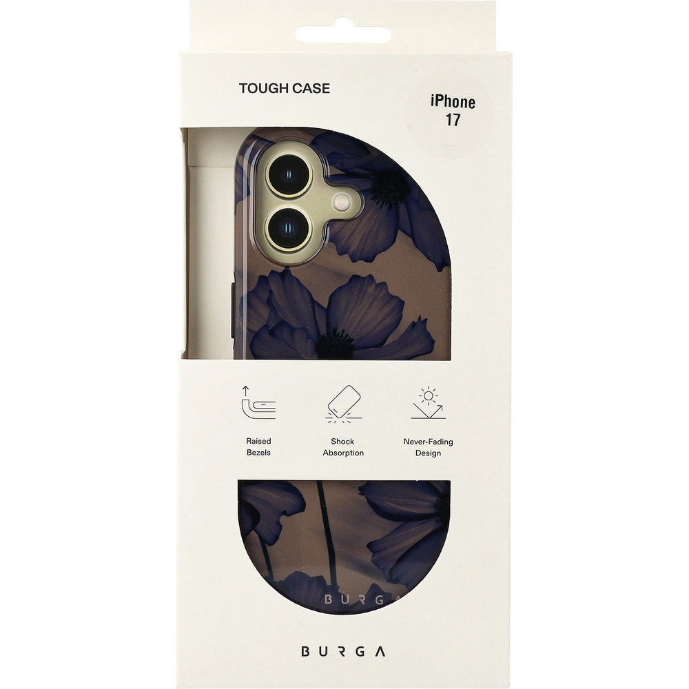 Handyhülle für iPhone 17, Burga Velvet Night Tough Magnetic, Braun und marineblau