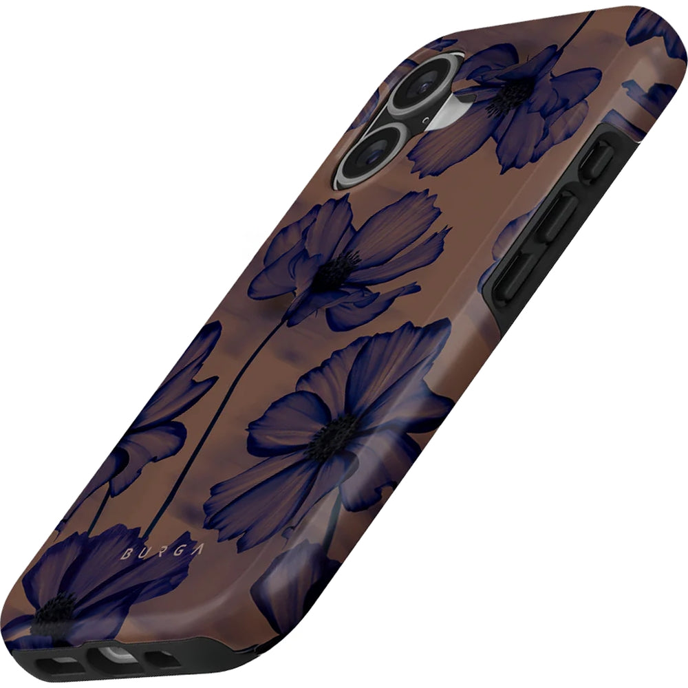 Handyhülle für iPhone 17, Burga Velvet Night Tough Magnetic, Braun und marineblau