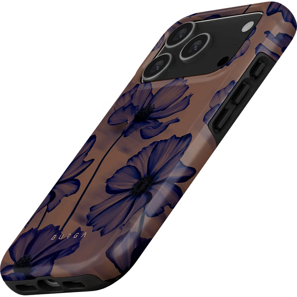 Handyhülle für iPhone 17 Pro, Burga Velvet Night Tough Magnetic, Braun und marineblau