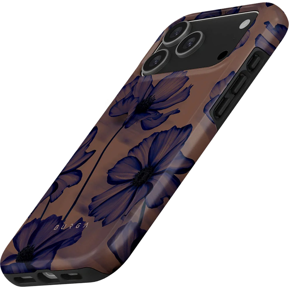 Handyhülle für iPhone 17 Pro Max, Burga Velvet Night Tough Magnetic, Braun und marineblau