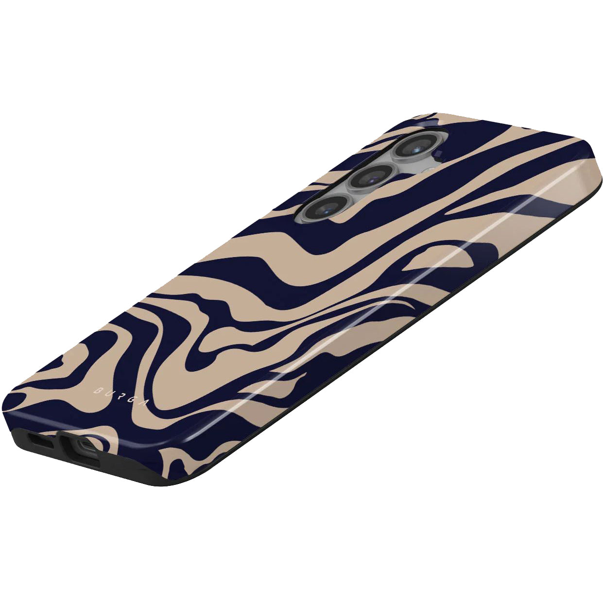 Schutzhülle für Galaxy S24, Burga Vigilant Tough, Beige und marineblau