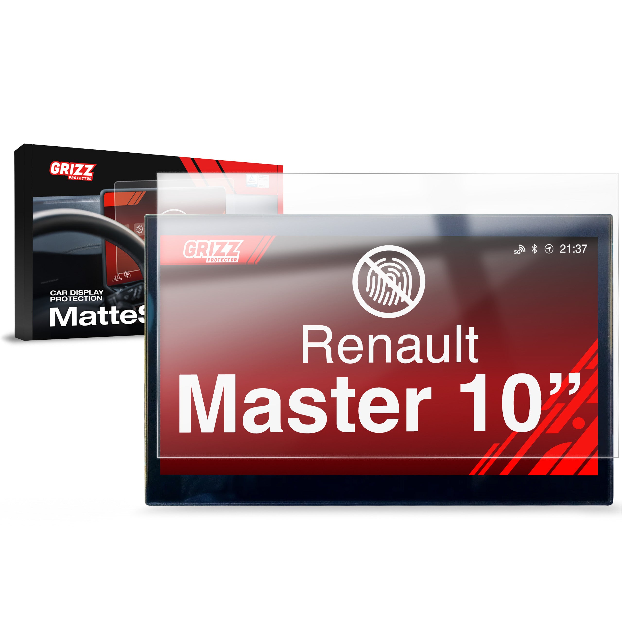 Matte Autodisplayfolie für Renault Master 10" (2025-2026), Grizz Protector