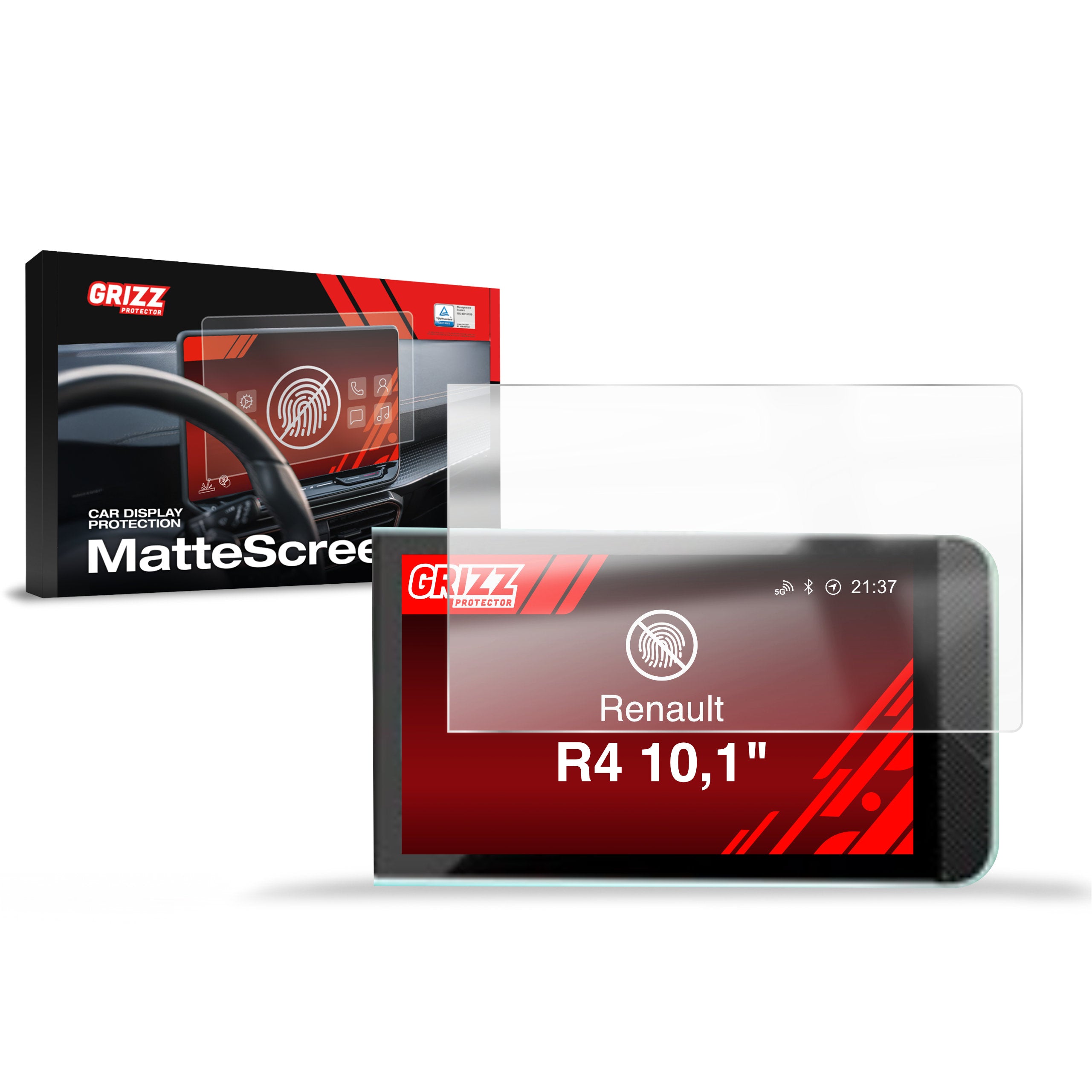 Matte Autodisplayfolie für Renault R4 E-Tech Electric 10,1" (2026), Grizz Protector