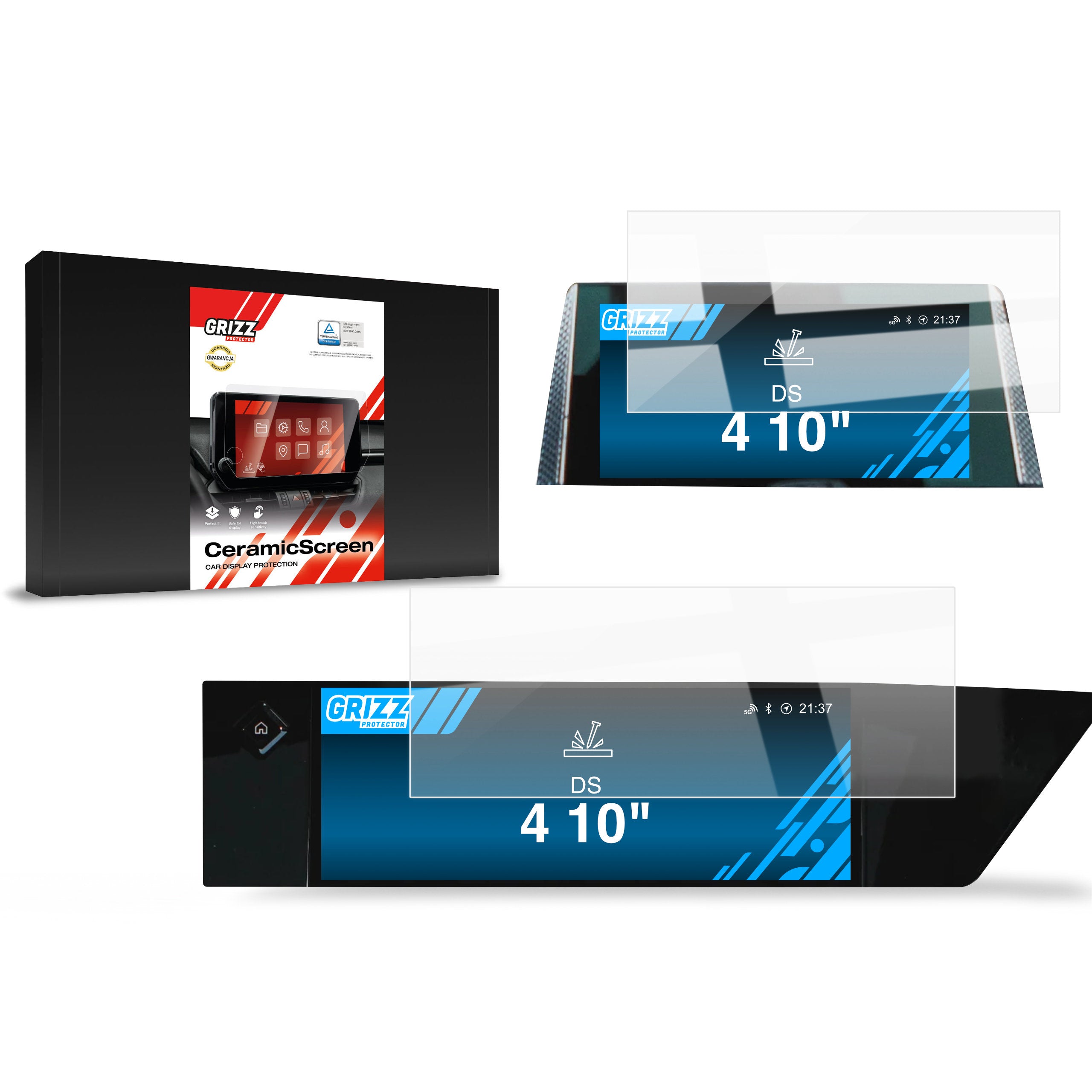 Keramische Autodisplayfolie 2in1 für DS4 (2021-2024), Grizz Protector