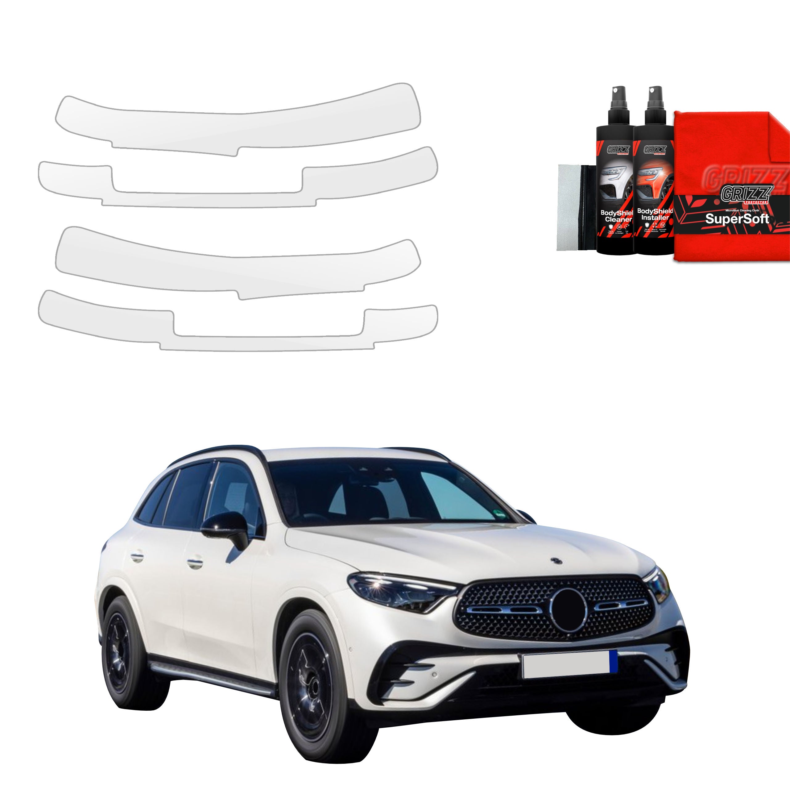 4in1 Schutzfolie Grizz Protector für Schweller - Mercedes-Benz GLC C254 (2023-2025)