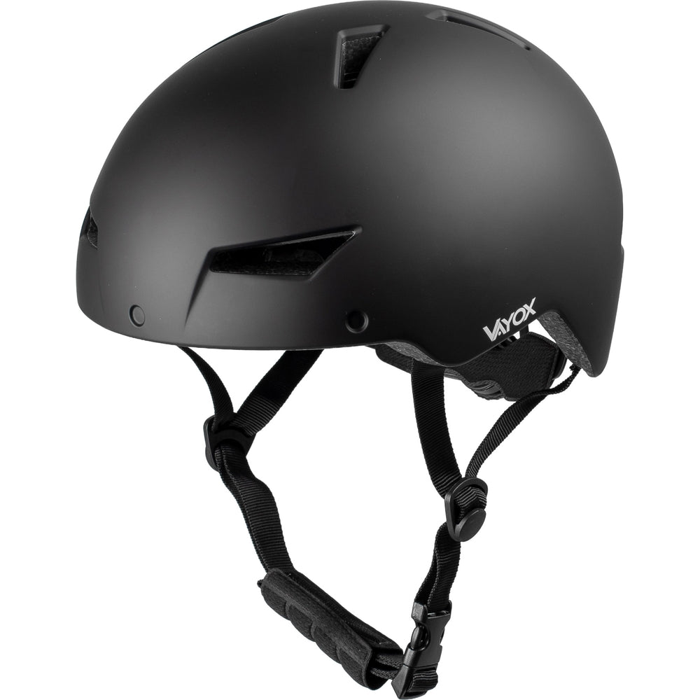 Fahrradhelm mit LED-Licht, Vayox Street VA0423BMM 55-58 cm, Schwarz