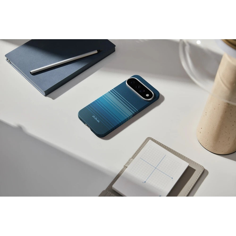 Aramid Handyhülle für Google Pixel 11 Pro XL, PITAKA Ultra-Slim Case mit MagSafe, Blau mit Kevlar (11/14)