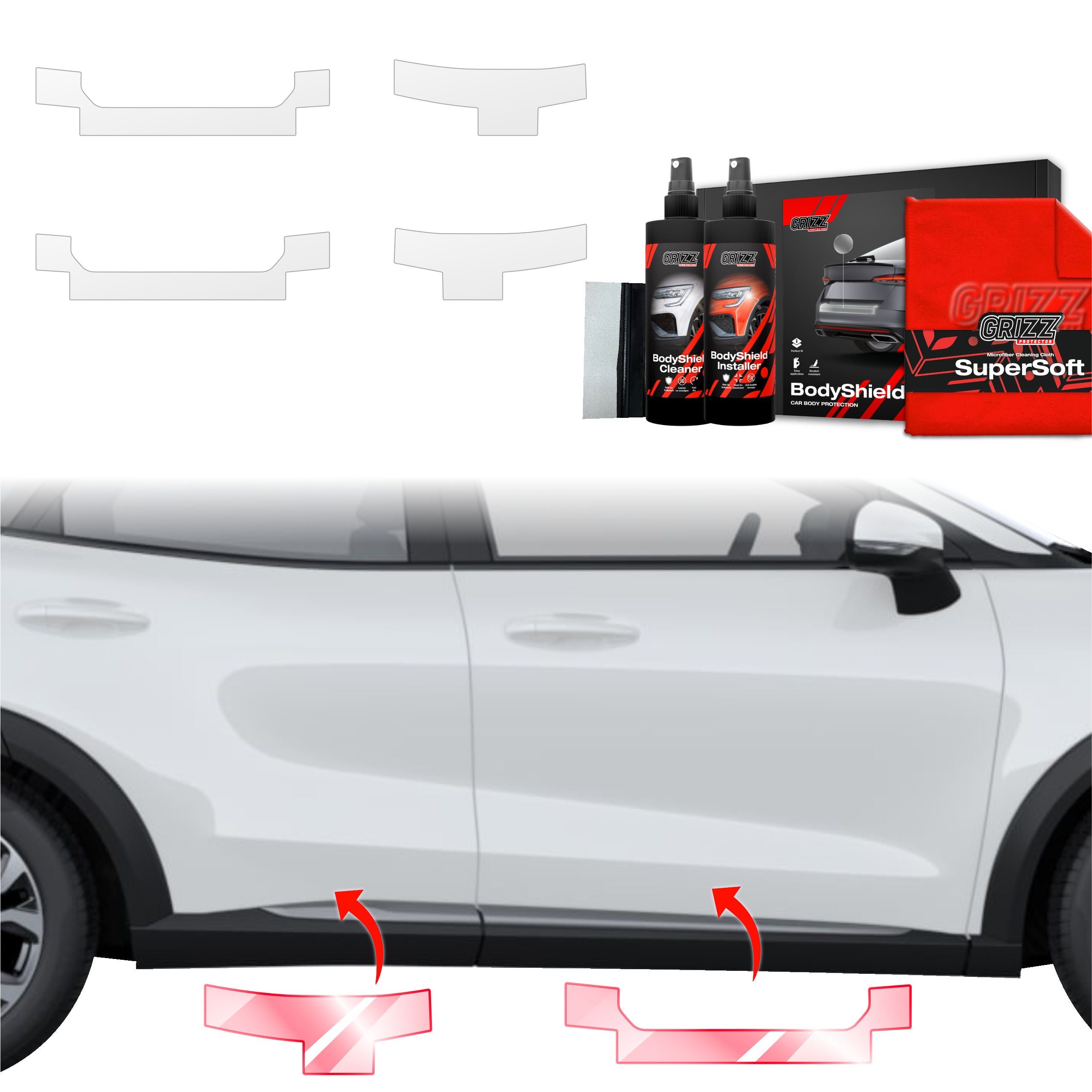4in1 Schutzfolie Grizz Protector für Schweller - Ford Puma Facelift (2024-2026)