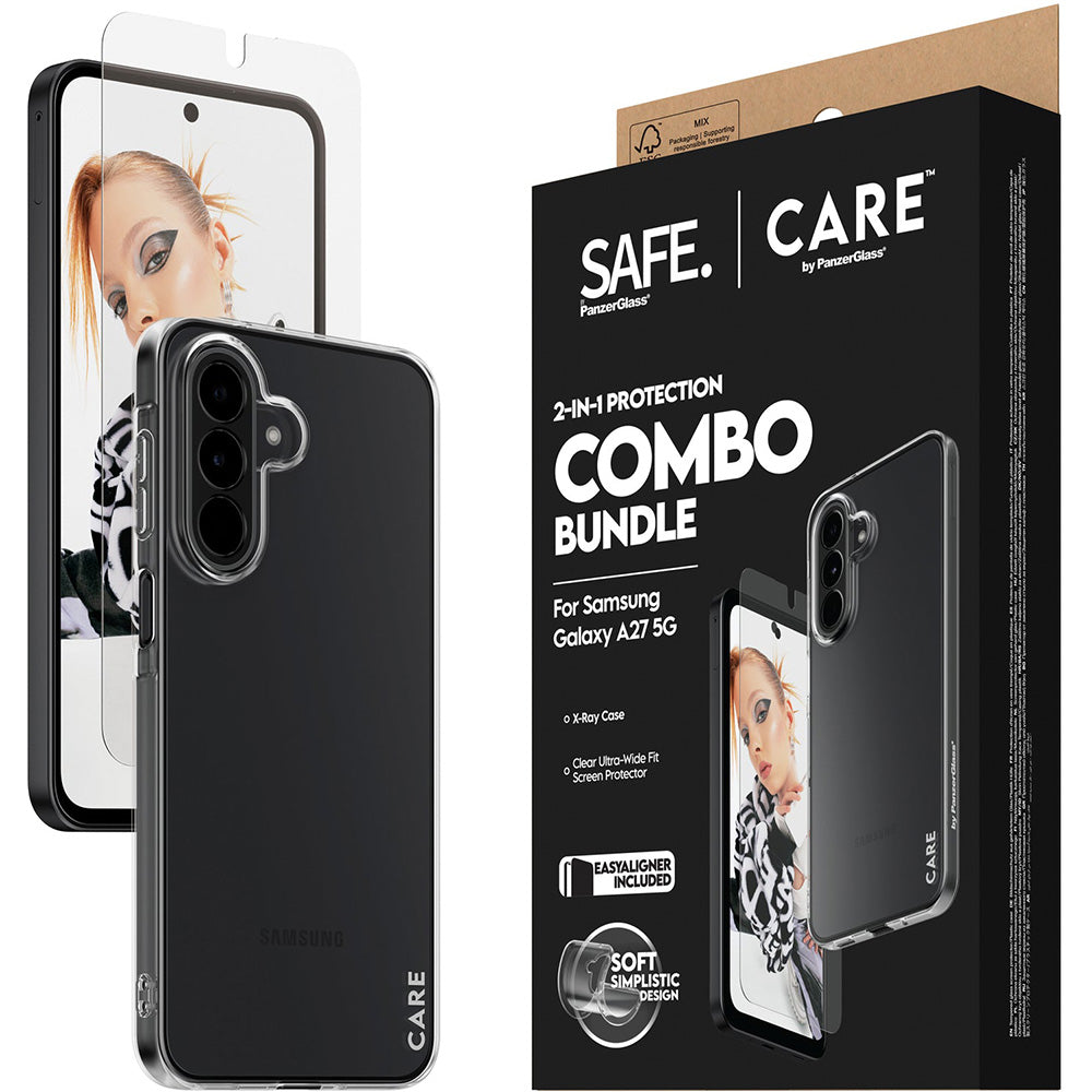 Handyhülle mit Glas für Galaxy S26+, PanzerGlass CARE Fashion 2in1 Combo Bundle, Transparent (2/6)