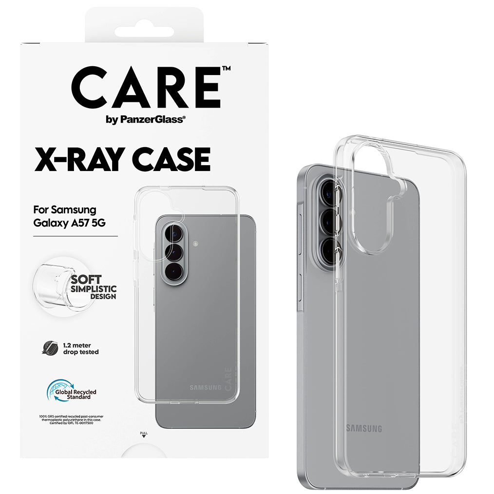Handyhülle für Galaxy A57 5G, CARE by PanzerGlass X-Ray, Transparent