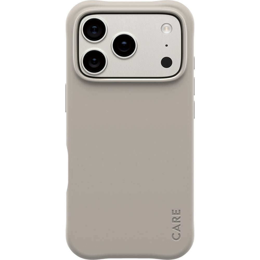 Handyhülle für iPhone 17 Pro, CARE by PanzerGlass Fashionable Samba MagSafe, Grau
