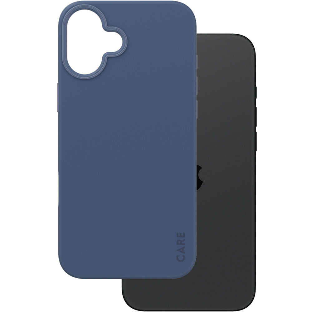 Handyhülle für iPhone 16 Plus, Care by PanzerGlass Fearlessly Fashionable Case mit MagSafe, Dunkelblau