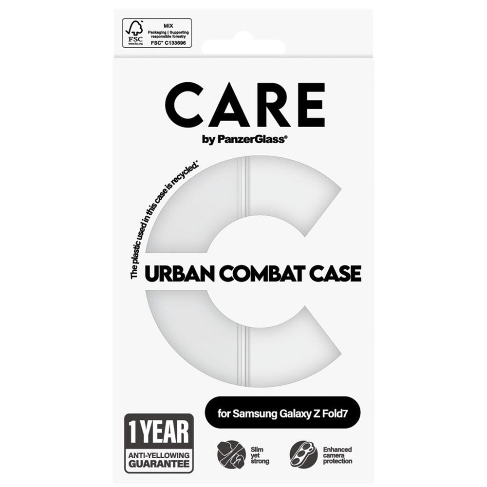 Handyhülle für Galaxy Z Fold7, CARE by PanzerGlass Urban Combat, Transparent