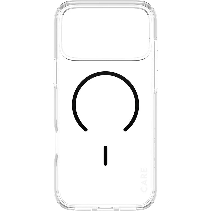 Handyhülle für iPhone 17 Pro Max, CARE by PanzerGlass Flagship Urban Explorer mit MagSafe, Transparent-Schwarz
