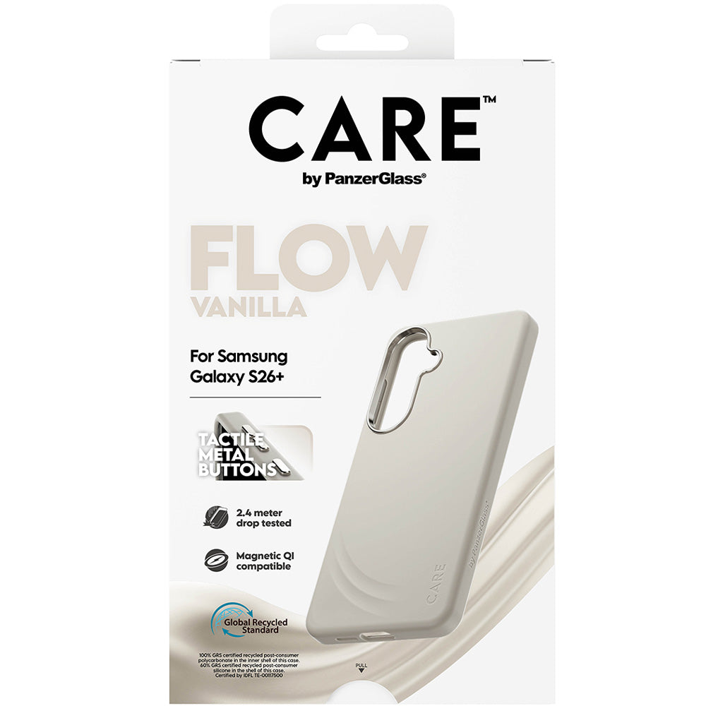 Handyhülle für Galaxy S26 Plus, CARE by PanzerGlass Flow mit MagSafe, Beige