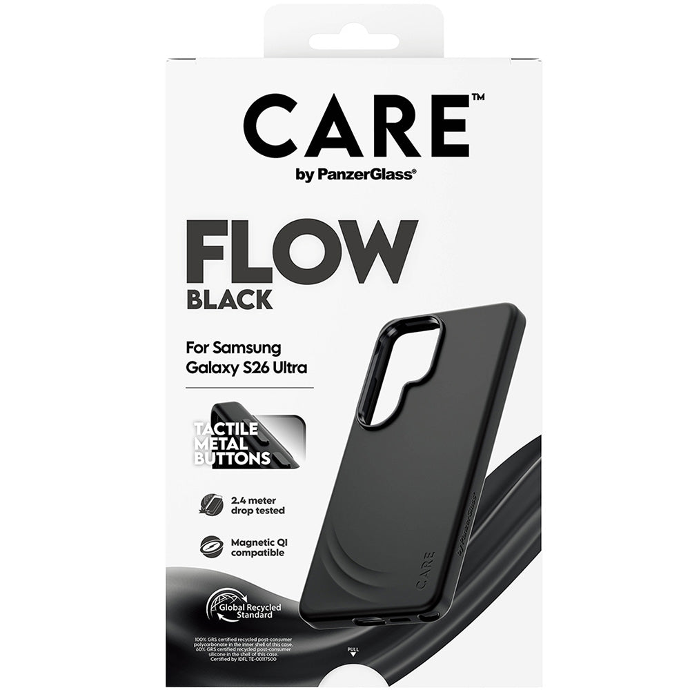 Handyhülle für Galaxy S26 Ultra, CARE by PanzerGlass Flow mit MagSafe, Schwarz
