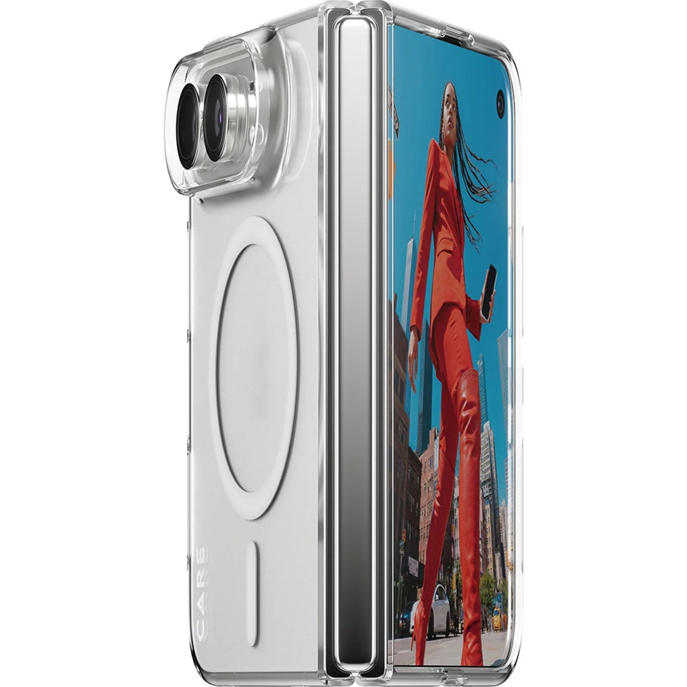 Handyhülle für iPhone Duo, CARE by PanzerGlass SL1M mit MagSafe, Transparent (5/6)