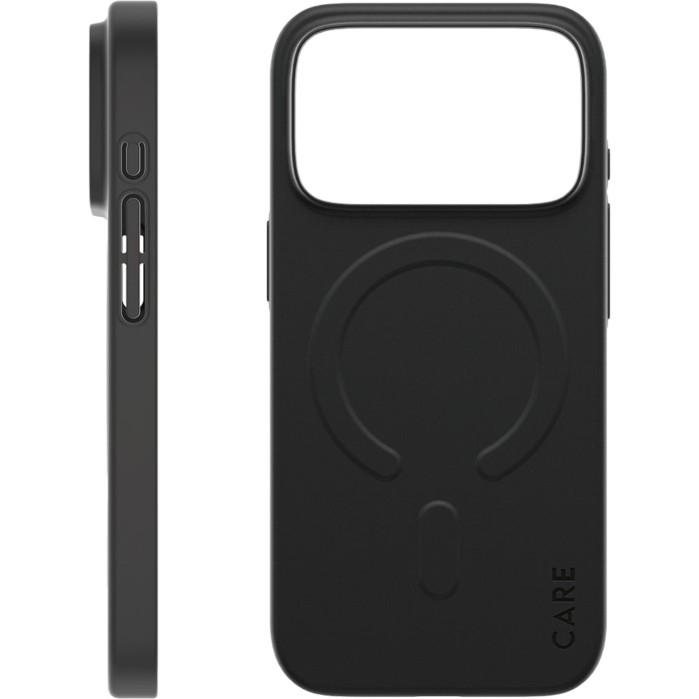 Handyhülle für iPhone 17 Pro, CARE by PanzerGlass SL1M mit MagSafe, Schwarz