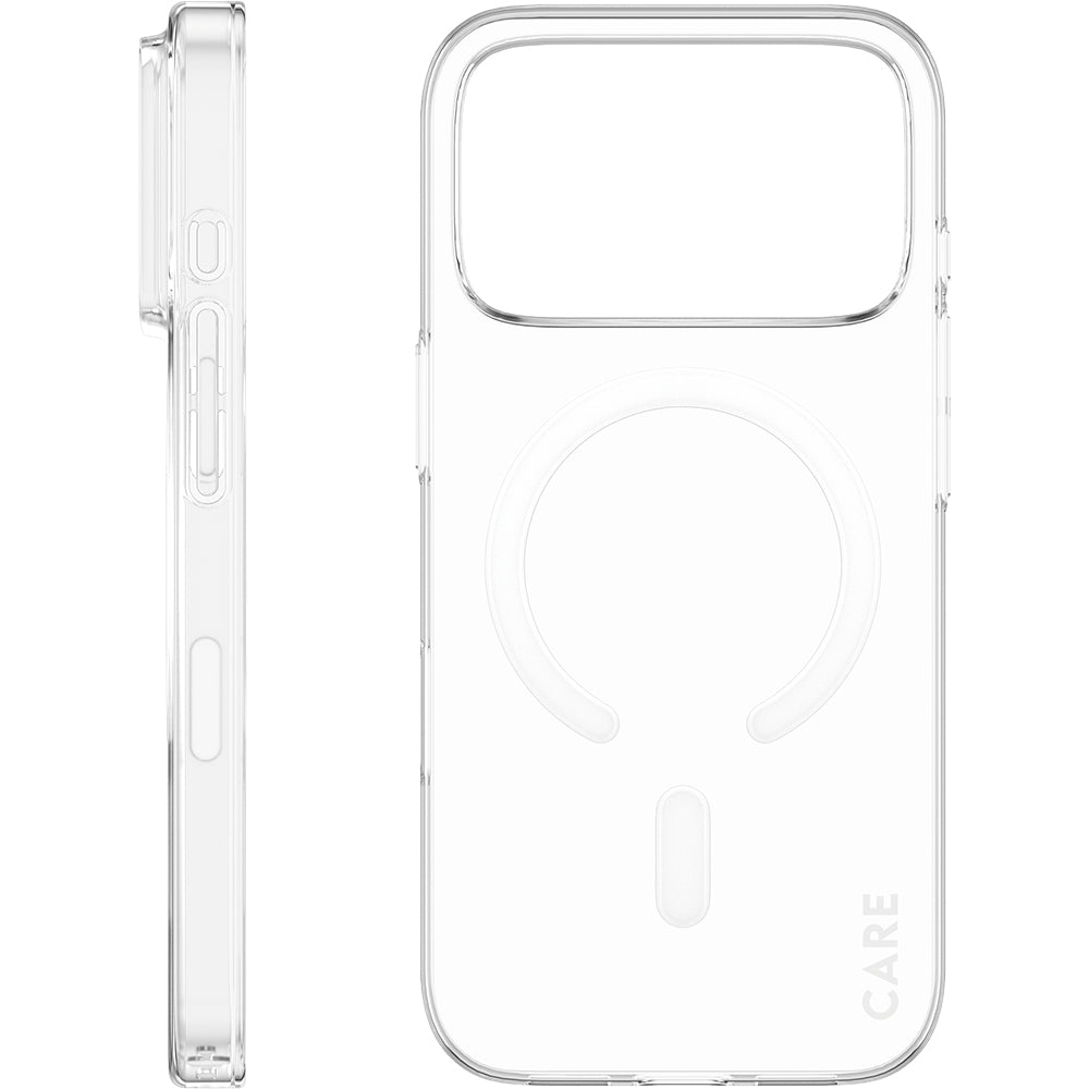 Handyhülle für iPhone 17 Pro, CARE by PanzerGlass SL1M mit MagSafe, Transparent