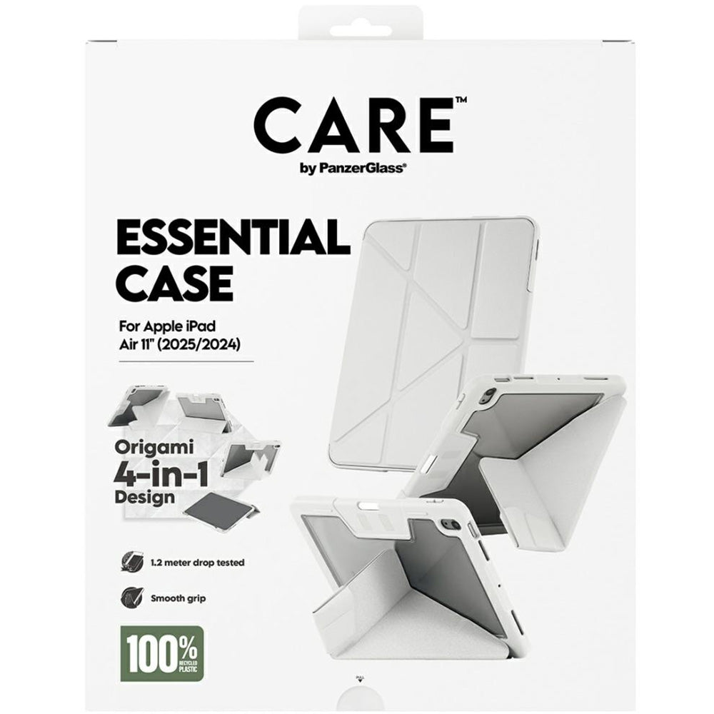 Schutzhülle für iPad Air 11" 2025/2024, CARE by PanzerGlass TPU Essential Case, Hellgrau-Transparent