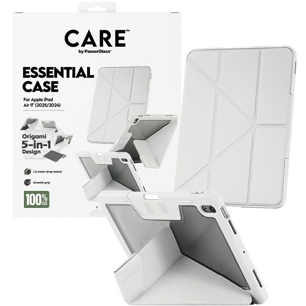 Schutzhülle für iPad Air 11" M4/M3/M2, CARE by PanzerGlass TPU Essential Case, Hellgrau-Transparent