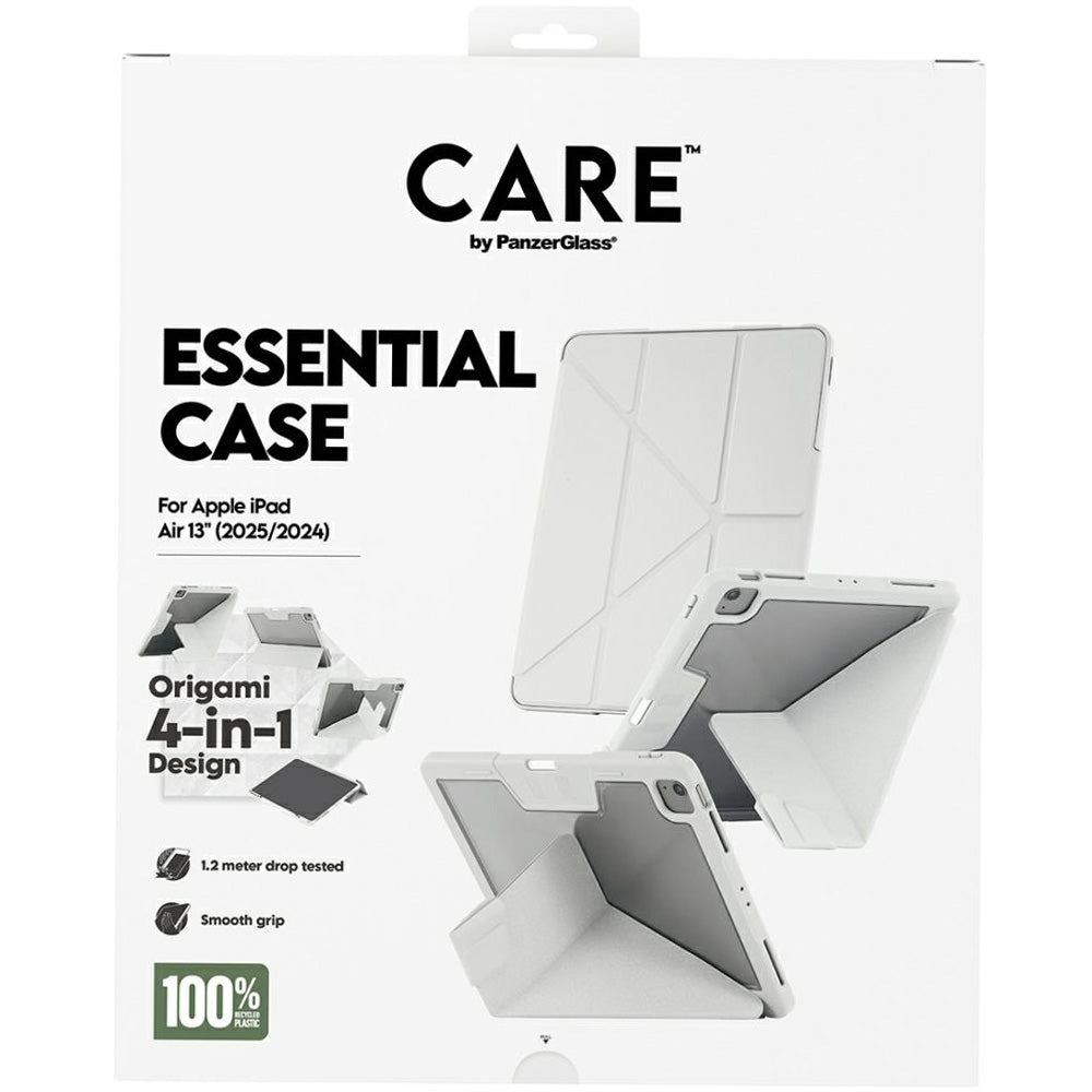 Schutzhülle für iPad Air 13" 2025 / 2024, CARE by PanzerGlass TPU Essential Case, Hellgrau-Transparent