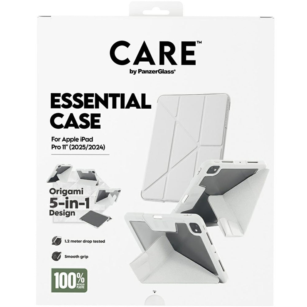 Schutzhülle für iPad Pro 11" 2025 / 2024, CARE by PanzerGlass TPU Essential Case, Hellgrau-Transparent