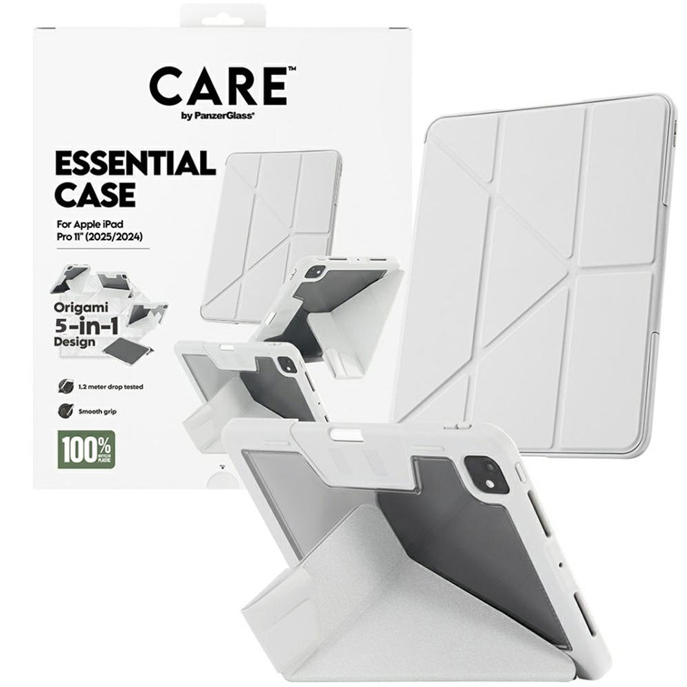 Schutzhülle für iPad Pro 11" 2025 / 2024, CARE by PanzerGlass TPU Essential Case, Hellgrau-Transparent