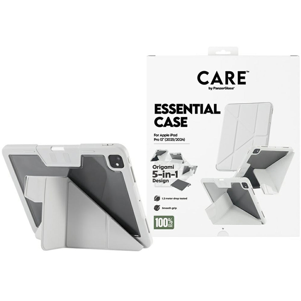 Schutzhülle für iPad Pro 13" 2025 / 2024, CARE by PanzerGlass TPU Essential Case, Hellgrau-Transparent