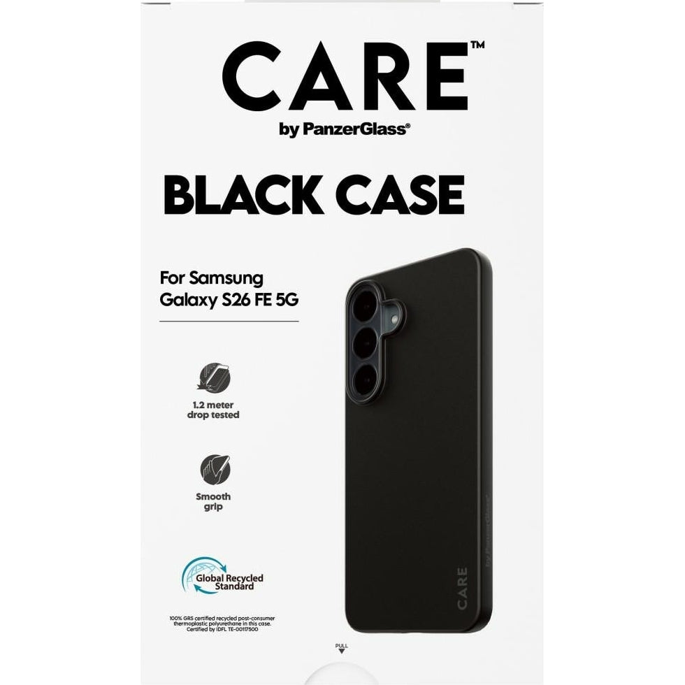 Handyhülle für Galaxy S26 FE, CARE by PanzerGlass TPU Case, Schwarz (5/5)